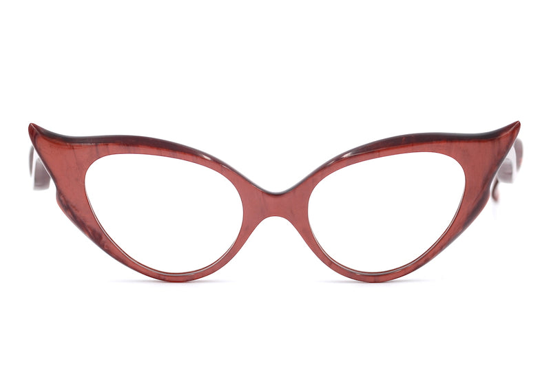 Scarlett 1950's womens vintage glasses at Retro Spectacle, Red Vintage Glasses