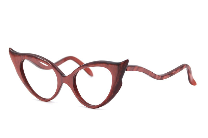 Scarlett 1950's womens vintage glasses at Retro Spectacle, Red Vintage Glasses