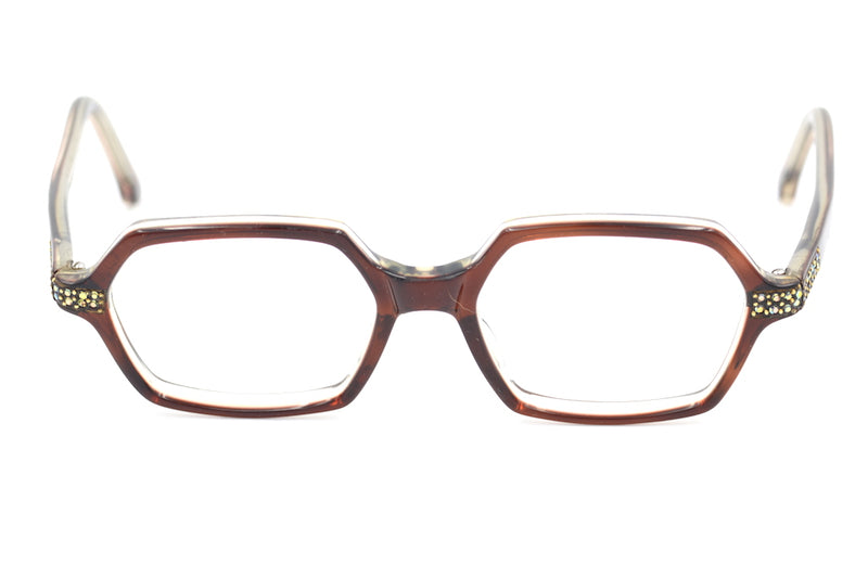 L.Eviard Vintage glasses, diamante vintage glasses, french vintage glasses, 1950s vintage glasses