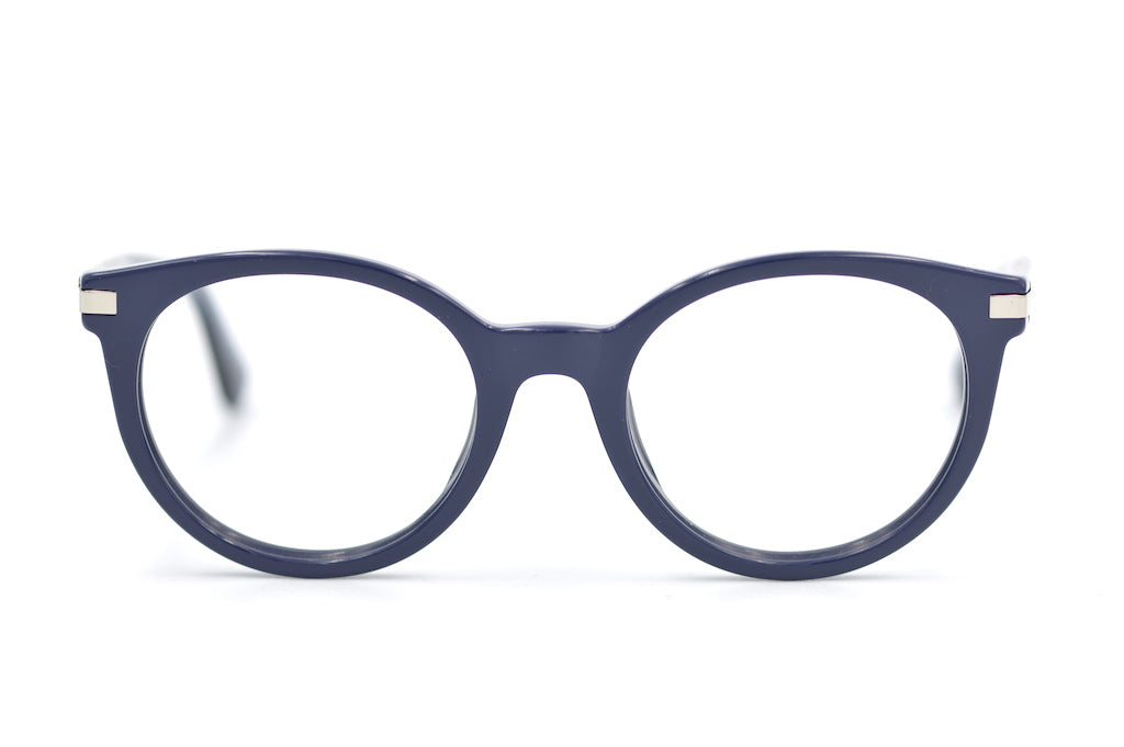 TH 1518 retro glasses. Blue round glasses. Round retro glasses. Blue round eyeglasses. Sustainable eyewear. Cheap glasses.