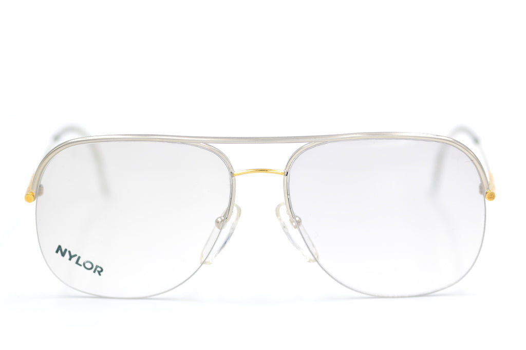 Essilor Nylor Houston 290 Vintage Glasses. Essilor Glasses. Retro Vintage Glasses. 80s glasses. 80s Aviator Glasses. 