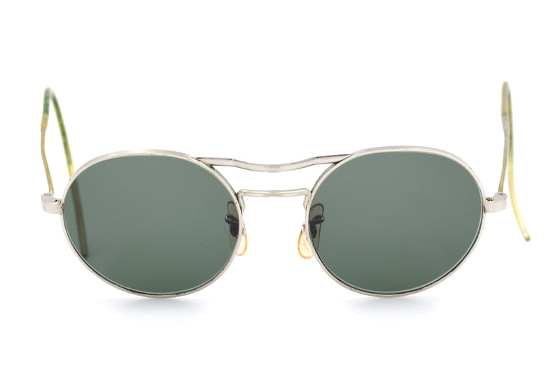 WWII BAO Flight Vintage Sunglasses. British American Optical Sunglasses. 1940's Sunglasses. 1940's Glasses. Reenactment Sunglasses.