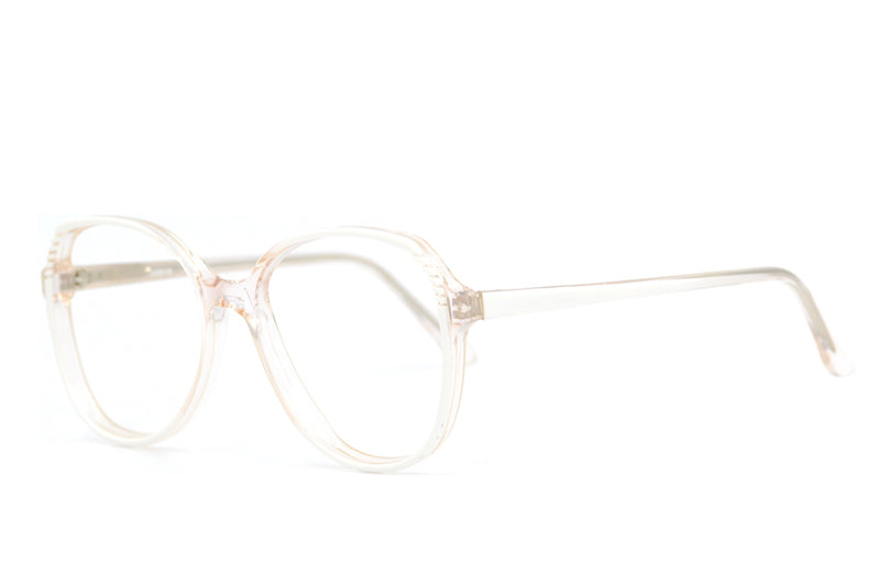A0910 vintage glasses. Ladies vintage glasses. 1980's glasses. 80's eyeglasses. Oversized glasses. White glasses. White eyeglasses.