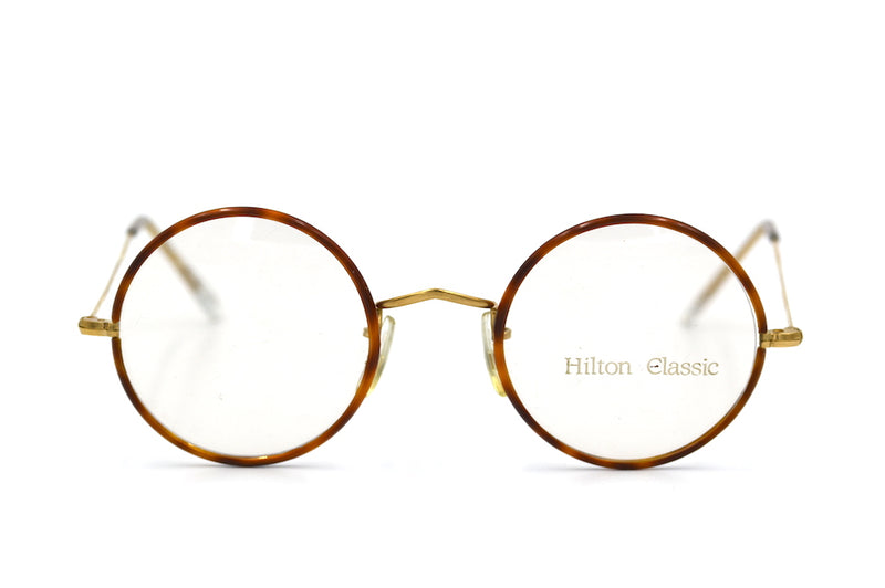 Hilton Classic 2 Vintage Glasses. Round Vintage Glasses. 14kt RG Glasses. Algha Works Vintage Glasses.
