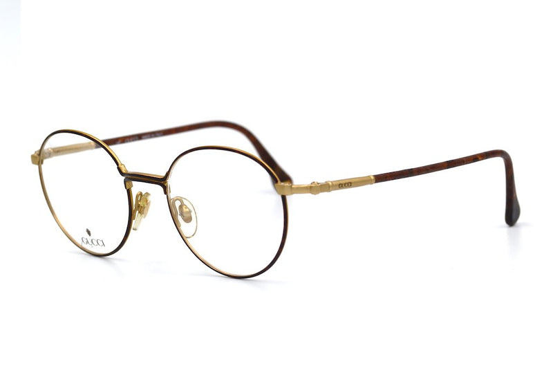Gucci 1353 VS2 Vintage Glasses. Round Vintage Glasses. Round Gucci Glasses. Vintage Gucci Glasses. 1980's Glasses.
