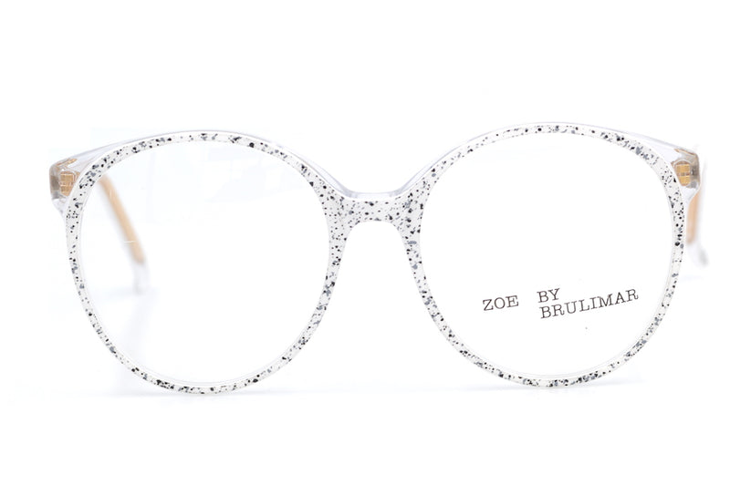 Zoe by Brulimar 2102. Oversized Glasses. Vintage Oversized Glasses. 1980's Vintage Glasses. Sustainable Glasses.  Stylish Glasses. White glasses. Vintage eyeglasses. 