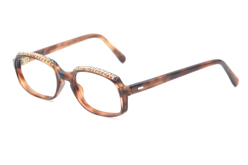 1950s glasses, vintage glasses, vintage diamante glasses, vintage lunettes, lunettes france, vintage french glasses