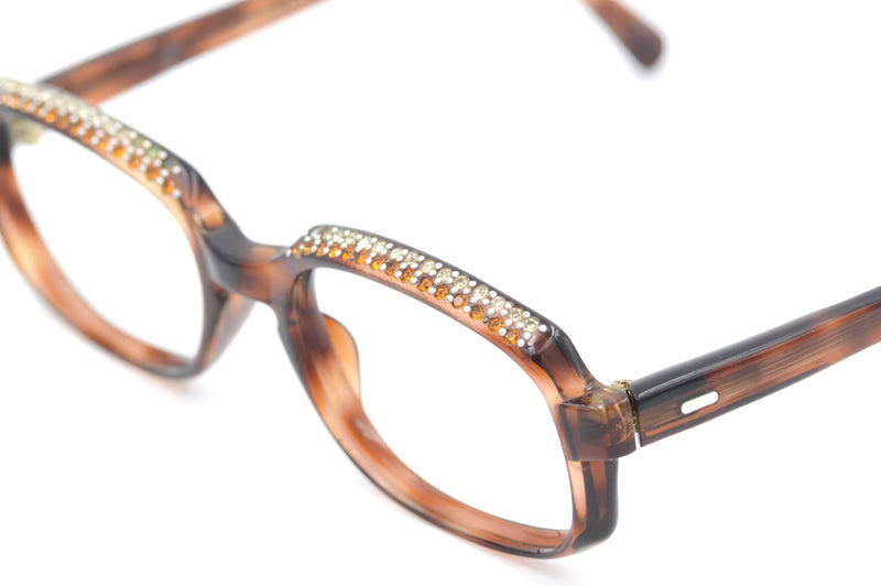1950s glasses, vintage glasses, vintage diamante glasses, vintage lunettes, lunettes france, vintage french glasses