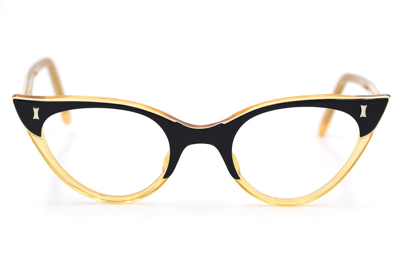 Newiston 1950's Cat Eye Glasses. Womens Vintage Glasses. Cat Eye Vintage Glasses. Pinup Vintage Glasses. Rockabilly Vintage Glasses. Black Cat Eye Glasses.