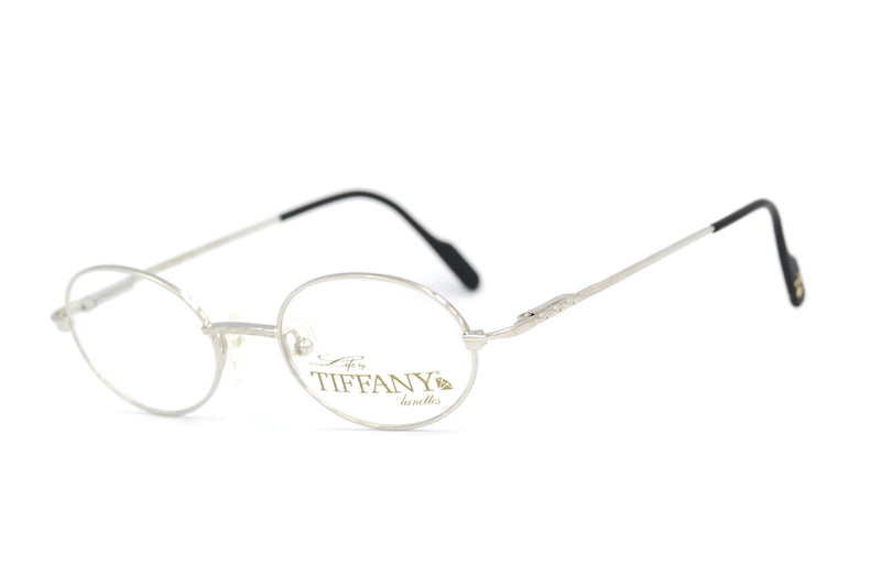 Tiffany T661 vintage glasses. Tiffany platinum plated glasses. Platinum glasses. Luxury eyeglasses. Vintage designer glasses. Oval glasses.