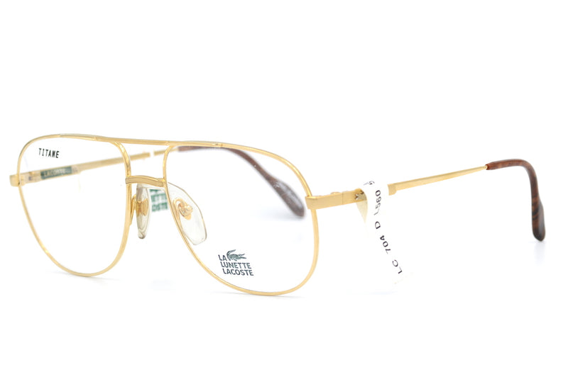 Lacoste 704 titanium vintage glasses. Oversized aviator glasses. Lacoste glasses. Cool vintage glasses. Retro glasses. Retro eyeglasses.