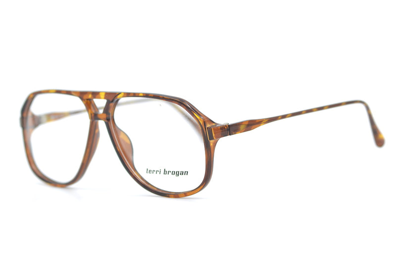 Terri Brogan 8838 Vintage Glasses. Vintage Aviator Glasses. Mens Vintage Glasses. Terri Brogan Aviator. Sustainable Eyewear. 