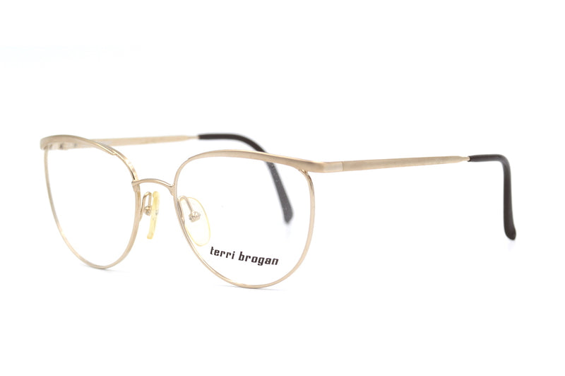 Terri Brogan 8907 vintage glasses. Terri Brogan glasses. Round retro glasses. Round vintage glasses. Cool stylish glasses. Sustainable eyewear. Women's vintage glasses. Vintage eyeglasses.