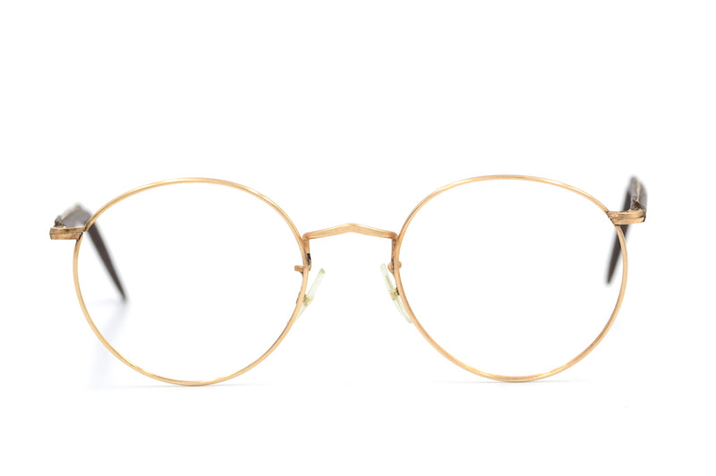 B.O.I.C 12KT GF Glasses. B.O.I.C  Vintage Glasses. Mens Vintage Glasses. Glasses Made in England. Algha Works Vintage Glasses. Sustainable Glasses. Unisex Glasses.