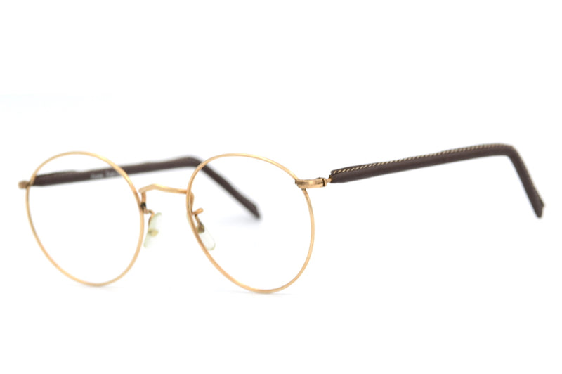 B.O.I.C 12KT GF Glasses. B.O.I.C  Vintage Glasses. Mens Vintage Glasses. Glasses Made in England. Algha Works Vintage Glasses. Sustainable Glasses. Unisex Glasses.