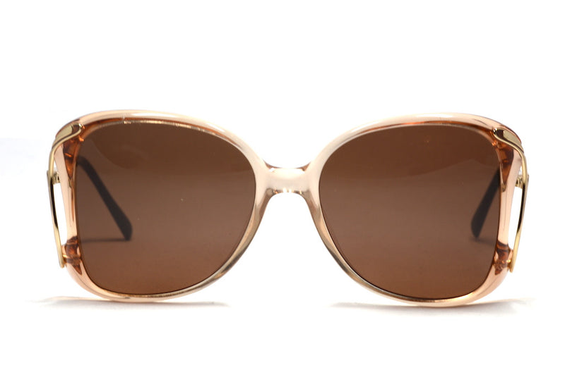 1980's ladies oversized vintage sunglasses luxottica 4507
