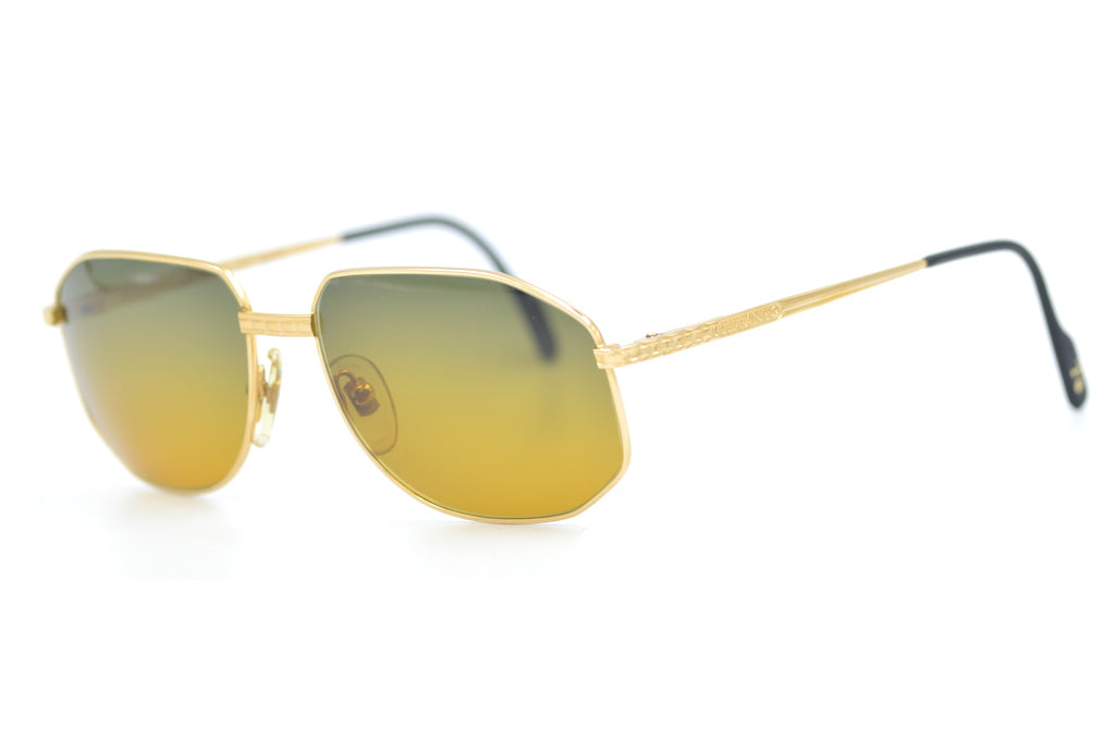 Tiffany & Co. 129 Vintage Sunglasses. Luxury Sunglasses. Designer Sunglasses. Rare vintage Sunglasses. 23KT Gold plated sunglasses.