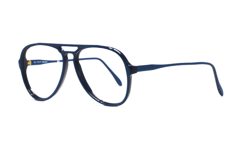 vintage italian glasses, p.e.p glasses, p.e.p italian, blue aviator glasses, blue vintage glasses, vintage aviator