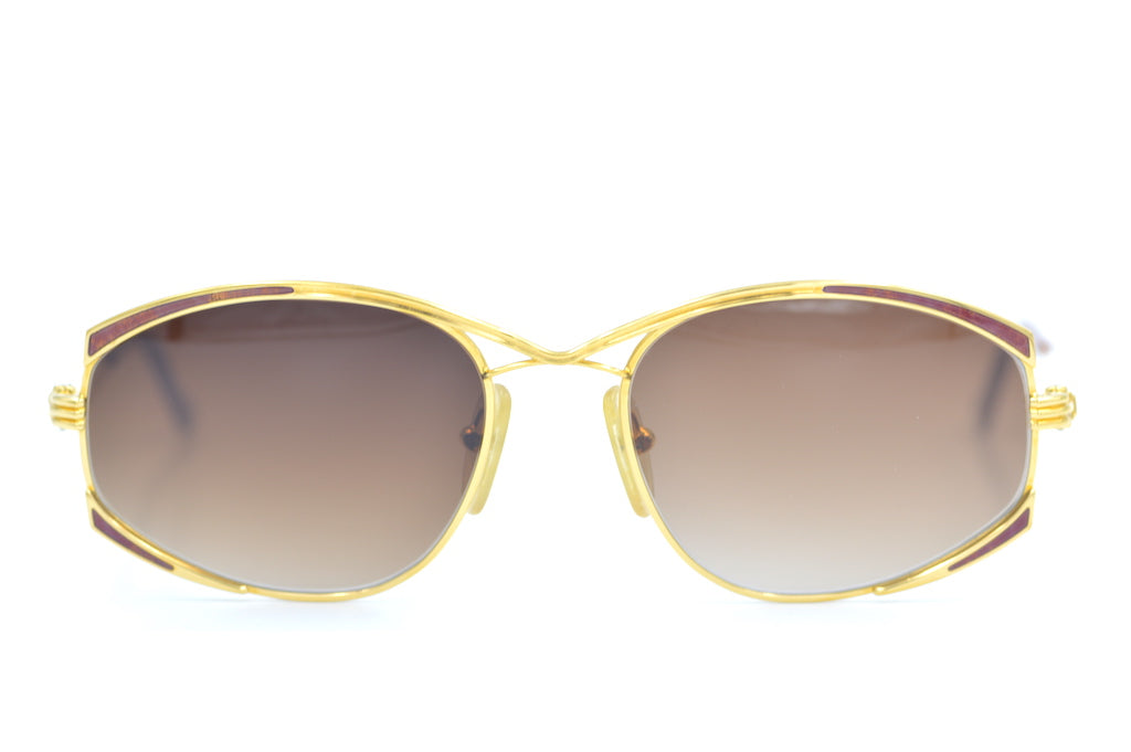 Fred Joyau Vintage Sunglasses. Rare Vintage Sunglasses. 22KT Gold Plated Sunglasses. Rare Designer Sunglasses.