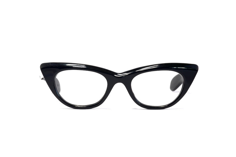 Front view Vertex 1960's vintage cat eye glasses 