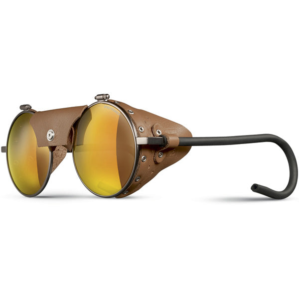 Julbo Vermont Glacier Classic Brown Fawn  Alpine Glasses, Mountaineering Glasses, Leather Side Shields